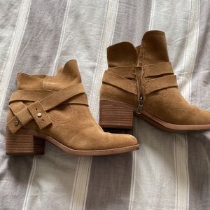 Brown Suede Ugg Ankle Boots in excellent condition
